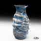 Tall Floating Blue Vase with Strong Textures