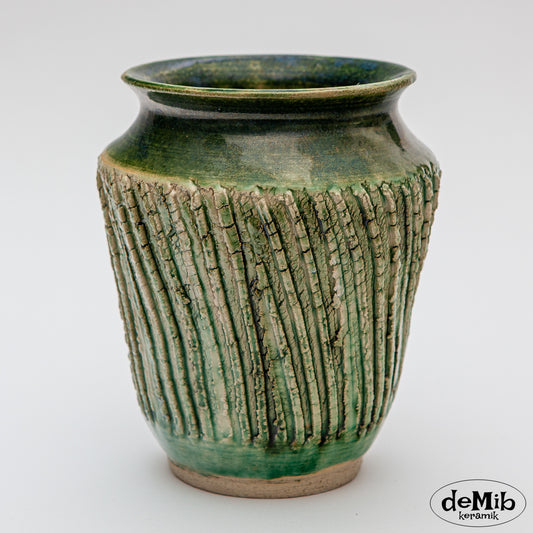 Kobberoxyd vase med brede krakeleringer (MD1930)