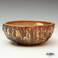 Woodfired Bowl with strong Textures and Gold