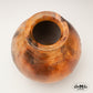 Orange and Black Pitfired Vase (17 cm)