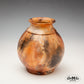 Orange and Black Pitfired Vase (17 cm)