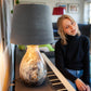 Dark Pifired Table Lamp