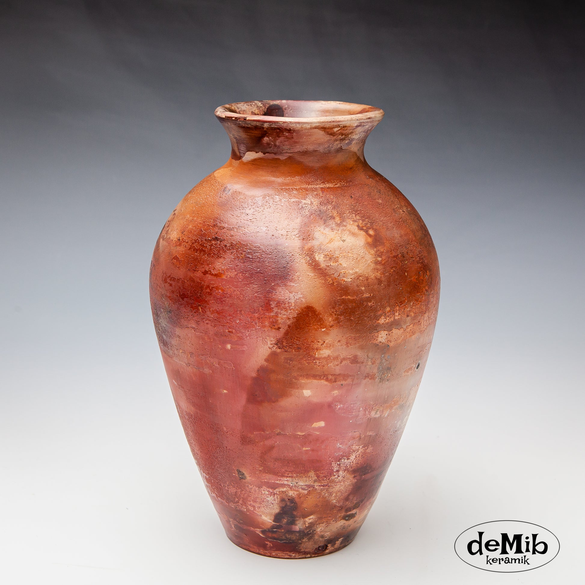 Pit Fired Vase with Historic Look (23 cm)