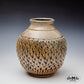 Strong Textured vase - Wood Fired (17 cm)