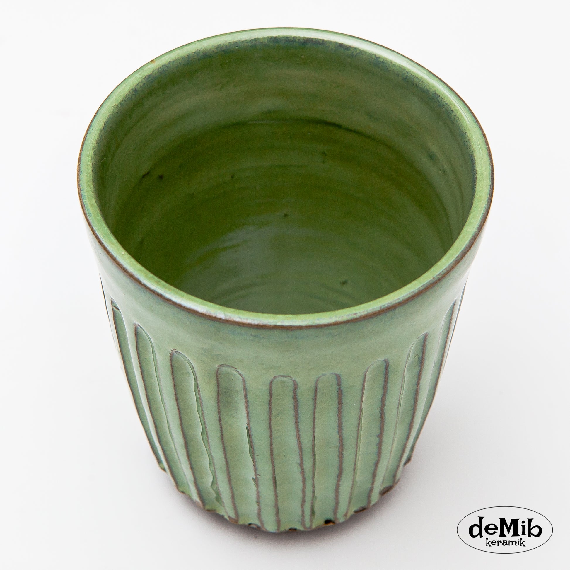 6 Green Mugs - in nice gift box