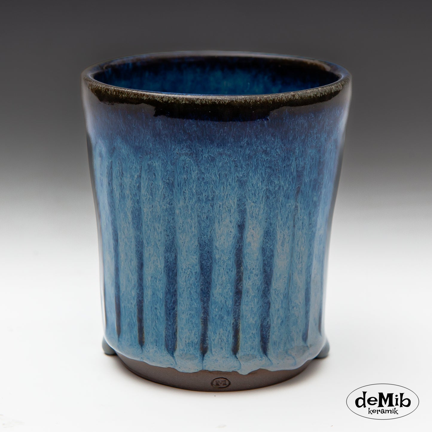Ceramic Coffee Mugs (Floating Blue) - no handle