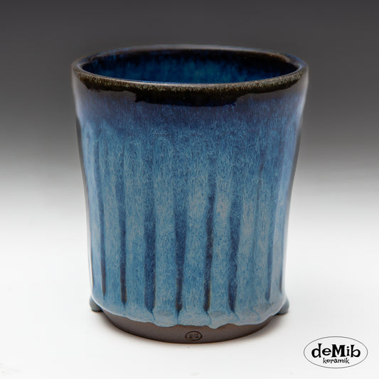 Ceramic Coffee Mugs (Floating Blue) - no handle