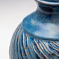 Carved Stoneware Vase in Floating Blue (26 cm)