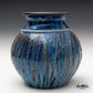 Textured Vase in Floating Blue (19 cm)