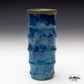 Bamboo Shaped Vase in Floating Blue (23 cm)