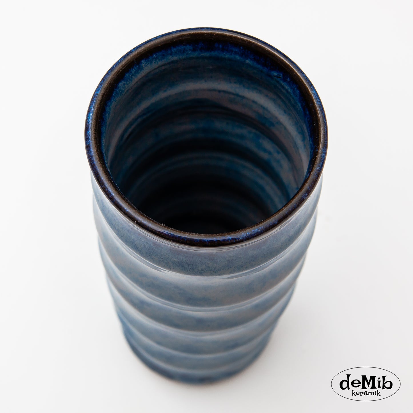 Floating Blue Bamboo Vase (22 cm)