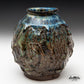 Vase with Strong Textures in Floating Blue (18 cm)