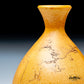 Tall Raku Fired Vase with Narrow Foot