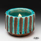Turquoise Raku Fired Tea Light Candle Holders