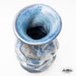Tall Floating Blue Vase with Strong Textures