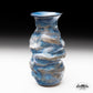 Tall Floating Blue Vase with Strong Textures