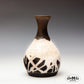 Raku vase i sort og hvid