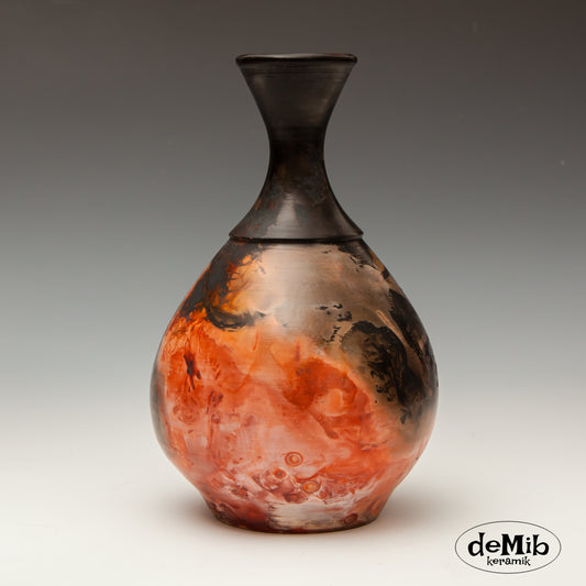 Meget smuk Pitfire vase i Porcelæn